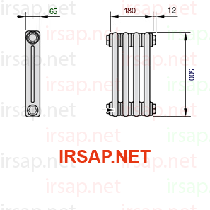 Радиатор IRSAP Tesi 20500/4 T14 CL 01